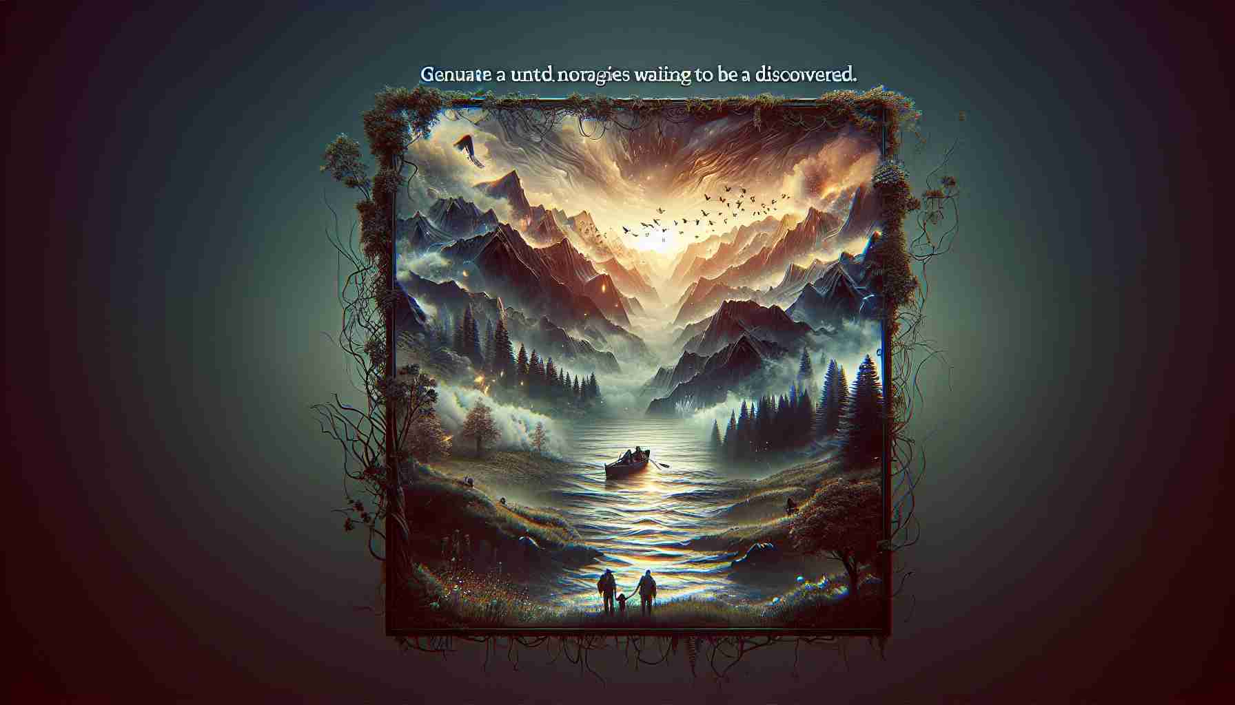 Generate a high-definition, realistic image representing a powerful story of love and survival. It includes heartfelt moments showcasing deep emotional connections and examples of overcoming adversity. Ook for untold narratives waiting to be discovered, potentially involving natural disasters, mountainous terrains, dense forests, or even war-stricken areas.